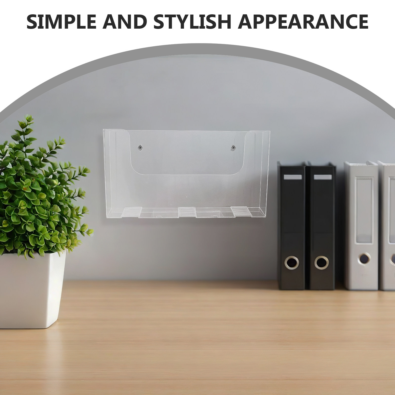 Acrylic Wall File Holder 2 Pac - огляд і ціна Magazine Holder Rack