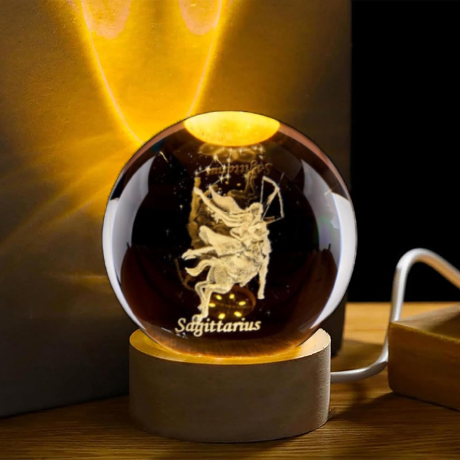 3D Sagittarius Crystal Ball wi - огляд і ціна Paper Weight Crystal
