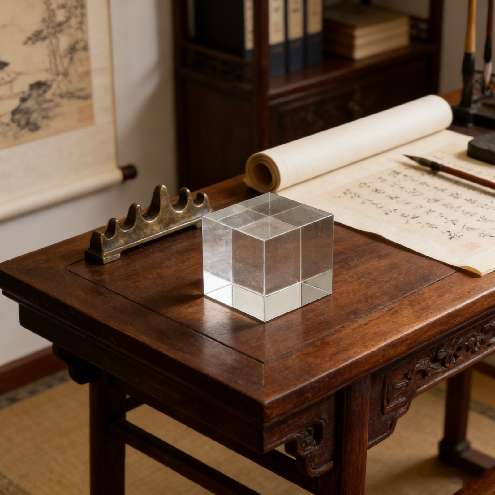 Heavy Clear Square Crystal Pap - огляд і ціна Paper Weight Crystal