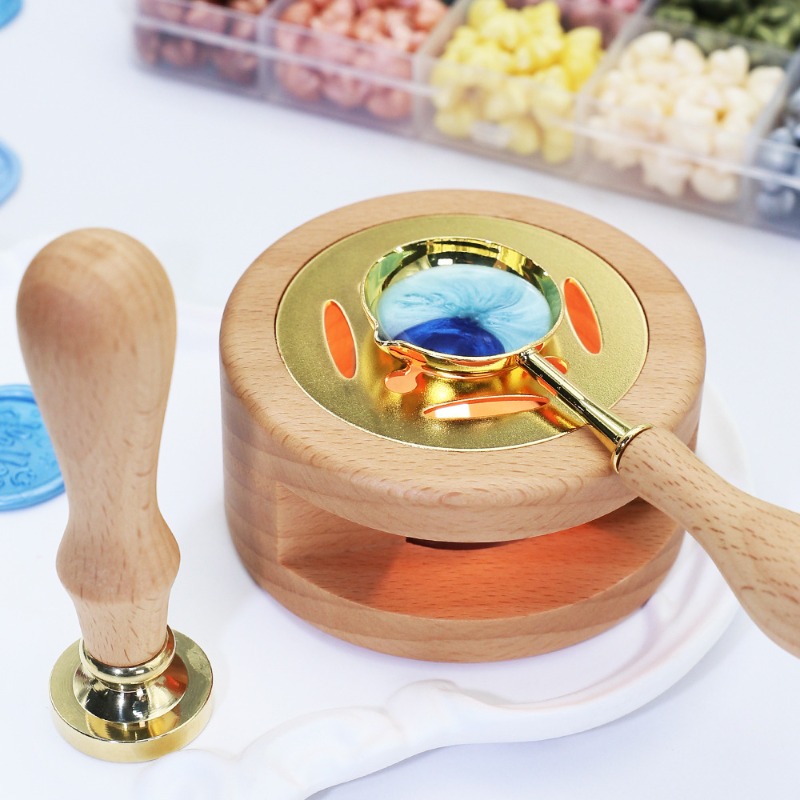 Wax Seal Furnace Kit, Wooden M - огляд і ціна Wax Seal Stamp Set