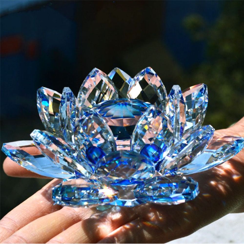 Crystal Lotus Flower Figurine  - огляд і ціна Paper Weight Crystal