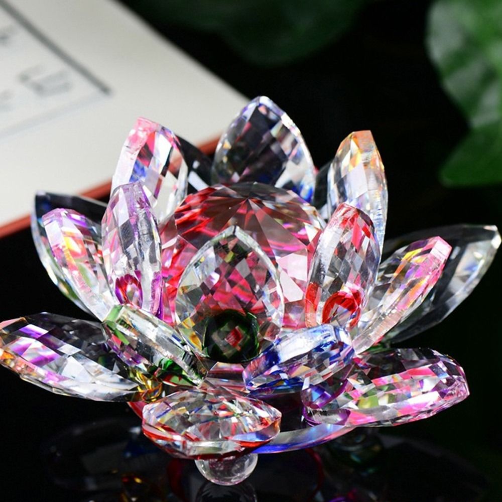 Crystal Lotus Flower Figurine  - огляд і ціна Paper Weight Crystal