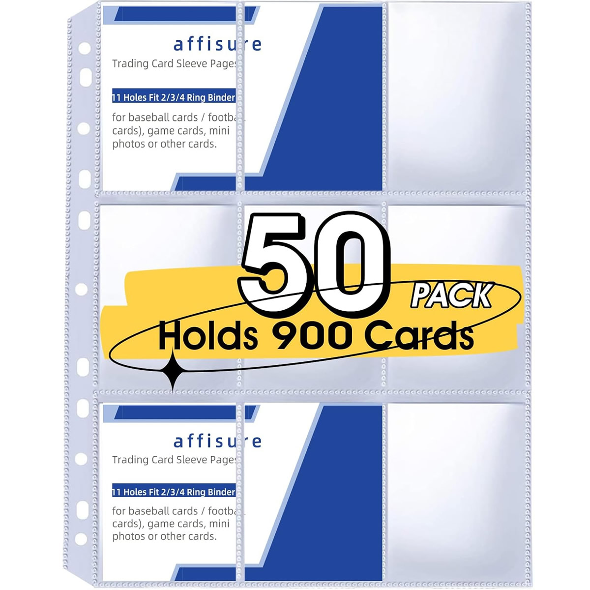 50 Pack 9 Pocket Card Sleeves  - огляд і ціна Card Index Box