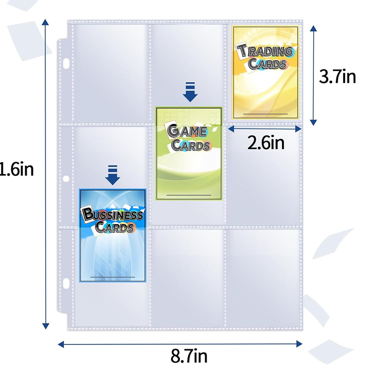 50 Pack 9 Pocket Card Sleeves  - огляд і ціна Card Index Box
