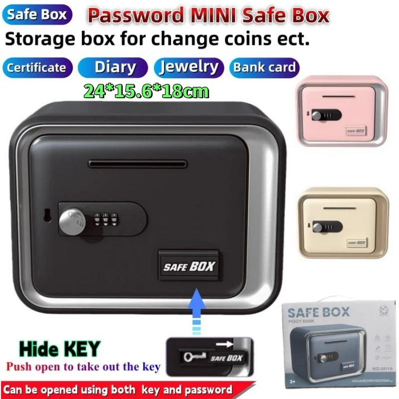 24x18x15cm Safe Box with Key L - огляд і ціна Card Index Box